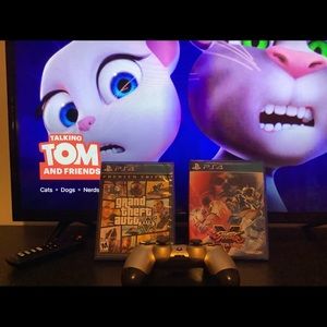 PS4 GAMES and GOLD WIRELESS CONTROLLER!